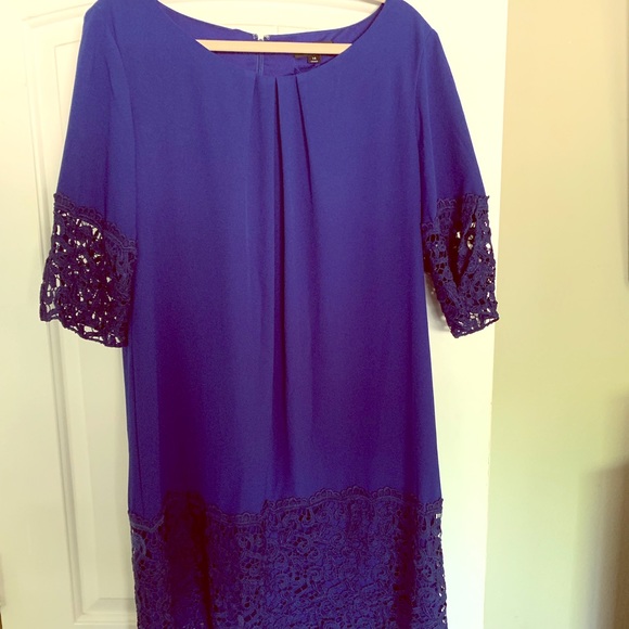 Royal Blue Tahari Dress - Picture 1 of 3